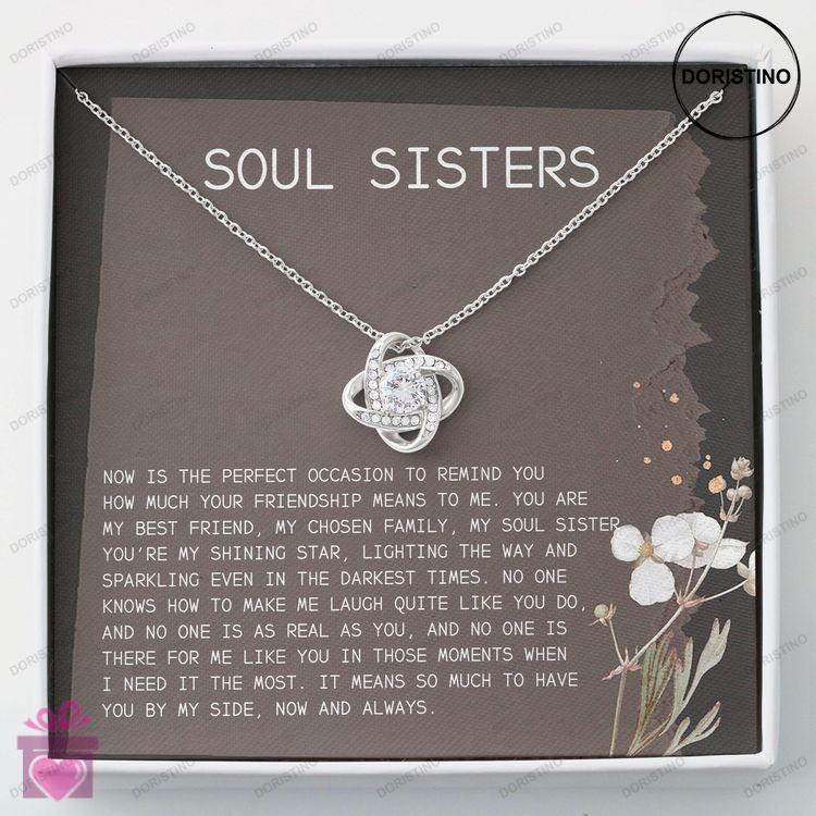 Best Friend Necklace Soul Sisters Necklace  Love Knots Necklace Doristino Limited Edition Necklace